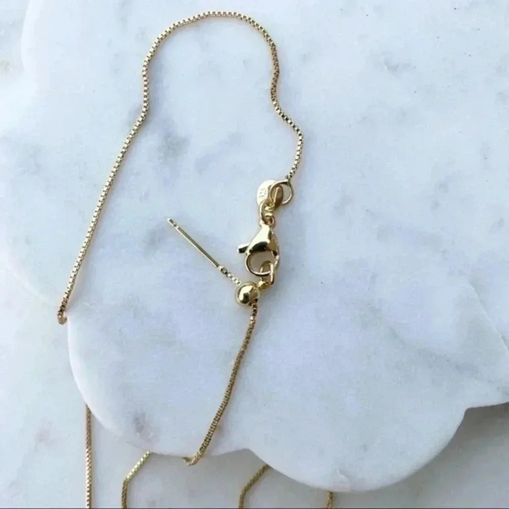 Gold Cross Necklace for woman | Dainty Cross Necklace | CZ Pendant Cross Pendant - Picture 4 of 6